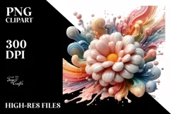 Sublimation, png, summer, sticker, flower, abstract, glossy, Product Image 3
