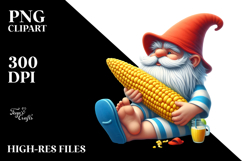 Detailed Gnome Beach Wear | Sublimation | Clipart Product Image 2