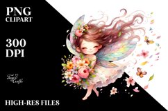 Tumbling Fairy Watercolor | Clipart Product Image 3