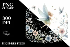 Washed Whimsical Fairy, Transparent PNG Product Image 1