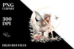 Washed Watercolor Boho Fairy | Sublimation | Clipart Product Image 3