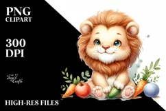Funny Cute Baby Lion | Sublimation | Clipart Product Image 1