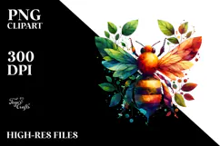 Vibrant Bee with Leaves, 20 oz Tumbler Product Image 2