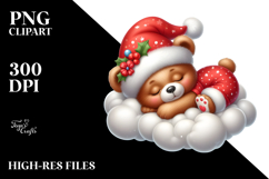 Baby Bear Christmas Clipart Product Image 2