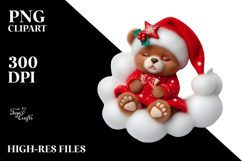 Baby Bear Christmas Clipart Product Image 2