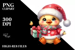 Winter Baby Duck, Transparent PNG Product Image 3