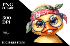 Confused Fancy Duck Clipart Product Image 2