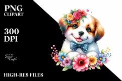 Colorful Cute Dog PNG Product Image 3