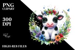 Cute Cow Clipart Product Image 3