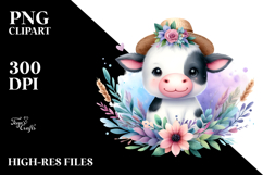 Cute Cow Clipart Product Image 2