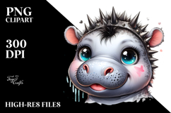 Energic Baby Hippo PNG Product Image 2