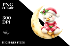 Cute Baby Swan Sleeping on the Moon Product Image 2