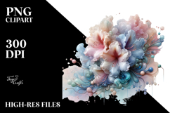 Abstract Rhododendron Splash PNG Product Image 2