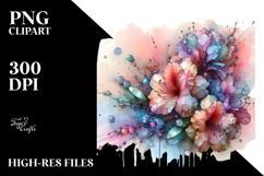 Abstract Rhododendron Splash PNG Product Image 2