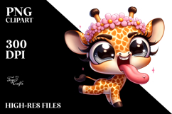 Ridiculously Cute Giraffe PNG Product Image 2