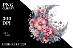 Vintage Flower Flowers, Pastel PNG Product Image 2