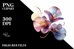 sweet Pea Wood Splash | Sublimation | Clipart Product Image 1