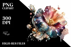 sweet Pea Wood Splash | Sublimation | Clipart Product Image 1
