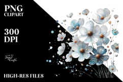 Cosmos Watercolor Splash PNG Product Image 2