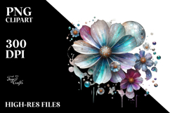 Cosmos Watercolor Splash PNG Product Image 2