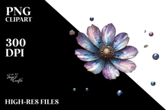 Cosmos Watercolor Splash PNG Product Image 2