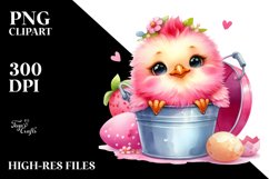 Colorful Chicken in Bubbly Bucket PNG Product Image 2