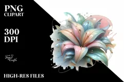 Colorful Jar with Hyacinth PNG Product Image 3