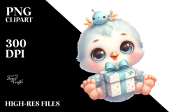 Pastel Baby Peacock PNG Product Image 2