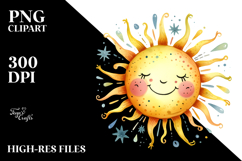 Whimsical Smiling Sun, Transparent PNG Product Image 2