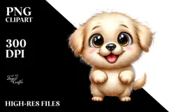 Baby Cartoon Labrador Retriever, PNG Product Image 2