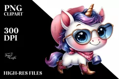 Baby Unicorn Sunglasses Cowboy Boots Product Image 3