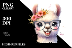Excited Baby Llama es Clipart Product Image 2