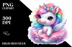 Colorful Baby Unicorn in Tutu Product Image 3