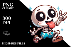 Silly Cartoon Skeleton with Beach Wear Product Image 2