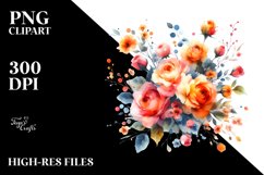 Colorful Watercolor Abstract Clipart\ Product Image 1