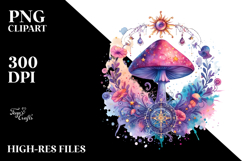 Celestial Mushroom Tarot, PNG Product Image 2