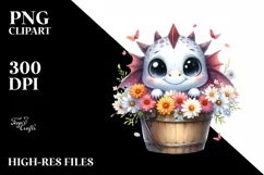 Cute Baby Dragon, Transparent PNG Product Image 3