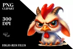 Funny Hen Goat Clipart, High-Quality PNG Product Image 1