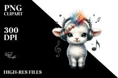 Cute Baby Lamb, High-Res PNG Product Image 2