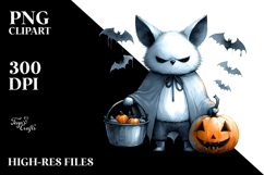 Funny Simple Bat Image, White Background PNG Product Image 2