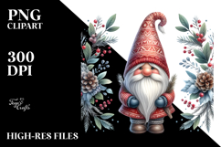 Detailed Winter Gnome PNG Product Image 2