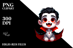 Funny Simple Vampire PNG Product Image 2