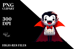 Funny Simple Vampire Digital Painting Product Image 2