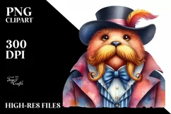 Colorful Whimsical Walrus | Wearing Musketeer Suit Product Image 3