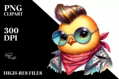 Revolted Baby Chicken Posing PNG Product Image 3