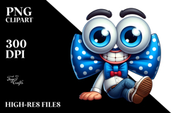 Exaggerated Cat with Bow Tie PNG Product Image 2