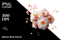 Begonia Watercolor Splash PNG Product Image 2