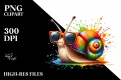 Sublimation, png, summer, sticker, flower, snail, quirky, Product Image 3
