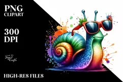 Sublimation, png, summer, sticker, flower, snail, quirky, Product Image 3