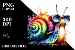 Sublimation, png, summer, sticker, flower, snail, quirky, Product Image 1